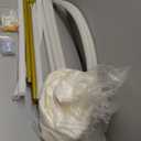 Metal Arch Stand and Cover Set,1 White Spandex Fitted Backdrop with 1 Gold Wedding Arched Stand Frame for Parties Birthday Baby Shower Bridal Banquet Decoration (6.6FT)