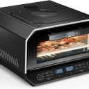 13-in-1 Indoor Pizza Oven, Top Viewing Window, Expert Mode: 5 Pies/30 Min | 850F Electric Pizza Oven, 90-Second 12-Inch Neapolitan Crust, 6 Presets & 6 Bake Modes, PID System, On-Demand Light, Black, XL