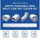 4 in. x 14 ft. Cover Kit for Air Conditioner and Heat Pump Line Sets - Ductless Mini Split or Central