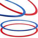 Libima Obstacle Course Ring Set Exercise Hoop Large Hoop Plastic Toys Playground Toys for Gymnastics Practice Party Games Educational Activities Holiday Decor, 5 Colors(12 Pcs,18.9 Inch)