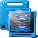 JETech Kids Case for iPad Pro 11 Inch (2022/2021/2020/2018 Model), iPad Air 5/4 (10.9-Inch) with Built-in Screen Protector, Shockproof Full-Body Handle Stand Tablet Protective Cover (Blue)