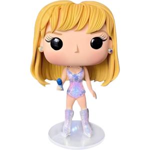 Cute Singer Doll Epoxy Resin Fashion Dolls Singing Modeling, Charms Cartoon Style,The Best Gift for Music Fans and Friends (Pink)