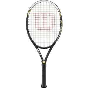 Wilson Hyper Hammer 5.3 Strung Tennis Racket (Black/White, 4 3/8)
