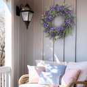 Lavender Wreath for Front Door Spring Summer Wreaths for Front Door, 20 Inch Doors Wreaths for Front Doors Outside All Season, Summer Wreath for Home Wall Window Party Wedding Decor Indoor Outdoor