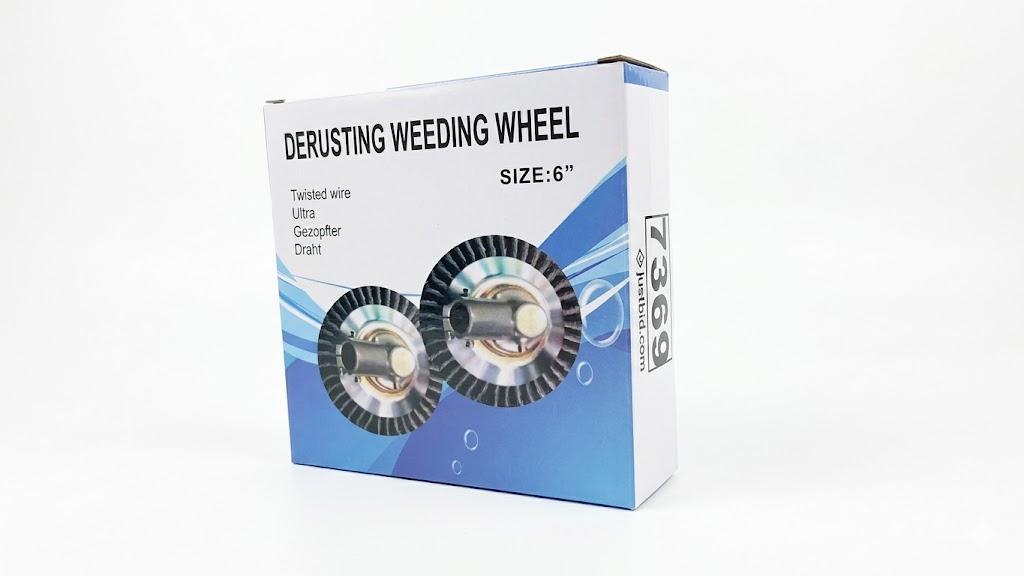 6 Inch Weed Wacker Attachments Heads,Steel Wire Rotary Brush Cutter Trimmer Head Weed Blade, Universal Adapter Kits,Lightweight Gardening Lawnmower, Moss Grass Rust Removal.