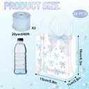FYSUIMU 24 Pcs Bow Coquette Clear PVC Gift Bags with Handle Ribbon Holographic Bowknot Party Favor Bags Treat Tote Bag for Wedding Birthday Baby Shower Mother's Day Bachelorette Party