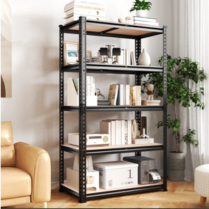 Reibii 5-Tier Steel Shelving Units, 2020 Lbs Capacity Adjustable Garage Storage Racks For Basement Kitchen Pantry Warehouse - 35.6"W X 16"D X 72.1"H / 1-Pack