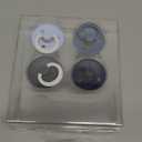 BIBS Colour Soother 4-Pack | BPA Free Dummy Pacifier | Round Nipple | Natural Rubber Latex | Made in Denmark | Size 0-6 Months | Petrol Glow Mix