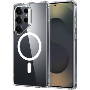 ESR for Samsung Galaxy S25 Ultra Phone Case, Compatible with MagSafe, Magnetic Case for S25 Ultra, Military-Grade Protection, Yellowing Resistant, Classic Series, Clear | Magnetic Case, Yellowing Resistant