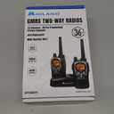Midland GXT1000VP4 GMRS Two-Way Radio (50-Channel, Long Range, 142 Privacy Codes, SOS, NOAA, Rechargeable Nickle Battery, Black/Silver, 2-Pack)