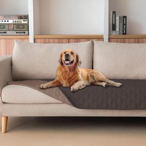 gogobunny 100% Double Sided Waterproof Dog Blanket Soft Pet Bed Cover Reversible Protect Furniture Couch Sofa Car for Puppy Large Dog Cat (Dark Coffee/Light Coffee, 30x70 Inch (Pack of 1)) 