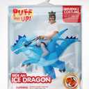 Spooktacular Creations Halloween Inflatable Costume, Riding an Ice Dragon, Riding Blow-up Dinosaur Suit for Themed Parties (X-Large(75In))