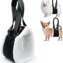 LumoLeaf Dog Lift Harness Sling for Back Legs, Adjustable Rear Leg Support & Mobility Aid, Hip Support for Senior/Disabled Dogs, Soft Fleece Lining, Padded Handles, for CCL/ACL Surgery (Black, Medium)