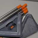 Wall Mop with 80 Inches Long Handle, Wall Cleaner Mop Tool for Window/Walls/Ceiling Fans/Dust/Baseboard/Floors Clean, 360 Ceilings Cleaner Tool Duster with Squeegee 6 Replacement Pads