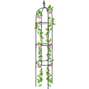 Garden Trellis for Climbing Plants Outdoor Indoor, Tomato Cages for Garden, Plant Support Obelisk Trellis for Vines Rose Cucumber Pea Tomato Clematis (1 Pack) 27 cm