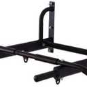 Home Door Frame Doorway Pull Up Bars Wall Mounted Horizontal Multifunctional Steel Chin Bar Household Fitness Equipment Drying Rack Load 300Kg (B45*65*97, Black)