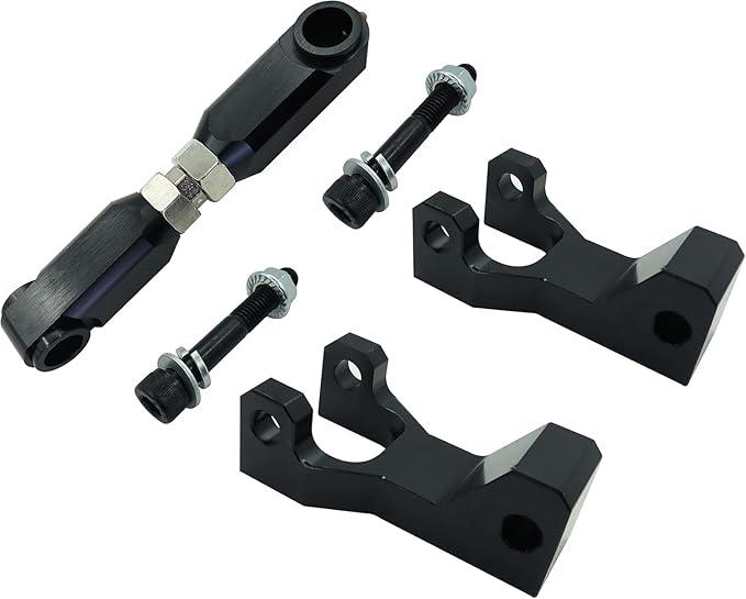 Front and Rear Lowering Kit Fit for Yamaha Banshee 350 YFZ350 1987-2006, Raptor 660 660R YFM660R 2001-2005,Raptor 700 700R YFM700 2006-2020,Warrior 350 YFM350X 1987-2004 (Black)