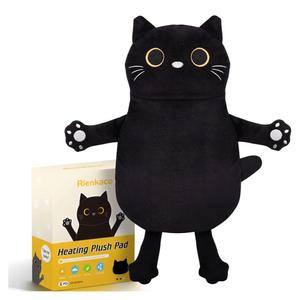 Microwave Heating Pad for Cramps Pain Relief, 16 * 12'' Moist Microwavable Period Menstrual Heating Pads for Cramps, Back, Neck Shoulder and Knee, Cute Stuffed Animal Heating Pad