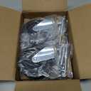 HOLKIE Heavy Duty Gate Wheel 100mm Spring Casters Swivel Casters Gate Wheel for Wooden Gate and Fence Capacity 100kg Silver (2pcs)