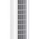 Comfort Zone 32-Inch Oscillating Tower Fan Ultra-Slim Bladeless Design with 3 Speeds, 90 Wide Oscillation & Built-in Carry Handle Quiet Portable Standing Fan for Bedroom, Home, or Office, White
