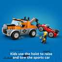 LEGO City Tow Truck and Sports Car Repair Building Toy - Pretend Play Toys for Preschool Kids, Boys & Girls, Ages 4+ - Gift for Birthdays - 60435