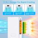 Windowless Portable Air Conditioners, 6L Swamp Cooler, 3-IN-1 Evaporative Air Cooler with 4 Ice Packs, 4 Modes & 3 Speeds, Auto Oscillating, 12H Timer, Remote, Quiet Cooling Fan for Home