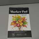 A4 Marker Paper Pad 40 Sheets, 8.311.7 Inch Bleedproof Art Sketch Pad, 73lb/120gsm Drawing Paper Spiral Sketch Book, Painting Coloring Alcohol Marker Paper for Beginners, Artists, Gift