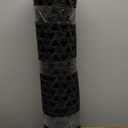 DEXI Front Door Mat Outside Entrance24x36 Rubber Floor Doormat Heavy Duty Non Slip, Dirt Trapper Waterproof Exterior Entry Mats All Weather for Patio Entryway Drainage, Black