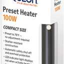 Aqueon Aquarium Fish Tank Preset Heater For Up To 40 Gallons, 100 Watts