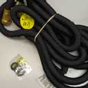 Flexi Hose Lightweight Expandable Garden Hose, 50FT - Retractable Garden Hose, Water Hose - No-Kink Flexibility, 3/4 Inch Solid Brass Fittings and Double Latex Core (Black)