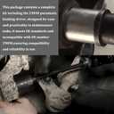 RULLINE 29090 Heavy-Duty Truck Anchor Pin Bushing Removing Replacement Tool Kit Compatible with 1-3/8 Anchor bushings 11-1/2" Long Drive