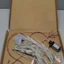 Baquler 12ft Valentines Day Decor Lights 357 LED 8 Modes Plug in Curtain Lights Heart with Arrow String Red Pink White for Home Bedroom Wedding Indoor Outdoor Party Valentines Day Decor