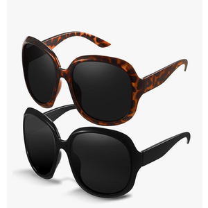 miyya Bug Eye Oversized Polarized Sunglasses Womens, Trendy Retro Sun Glasses for Women 2025, Oversized UV Protection Shades