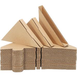 MECCANIXITY Adjustable Cardboard Corner Protector, Cardboard Edges Protector 10x10x1.7cm for Art, Packing, Shipping Supplies (Pack of 40)