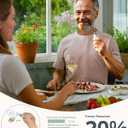4-Piece Adaptive Utensils Set - 42° Angled Parkinsons Utensils, 2.5 oz Weighted Utensils for Hand Tremors and Parkinsons Patients, Weighted Silverware for Hand Tremors (Grey: Right-Handed)