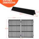 5PACK Porcelain Steel Flavorizer Bars with 2PACK Cast Iron Cooking Grates Grids for Weber Spirit 300 and GS4 Spirit II 300 Series E300 S300 Grill Replacement Parts,69797 68843 7636 7638 Replaces