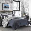 Eddie Bauer - Twin Reversible Comforter Set with Sham, Size: Twin, Comforter- 63" x 86", Sham- 21" x 27"