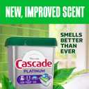 Cascade Platinum Dishwasher Pods, Dishwasher Detergent, Dish Detergent Soap, Fresh, 34 count