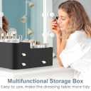 Cologne Perfume Organizer With Drawers,Large Perfumes Vanity Countertop Storage,Perfume Stand for Cologne, Deodorant, Beard, Shaving Lotion,Skincare,Dresser Organizer Room Decor for Men,Gifts for Men