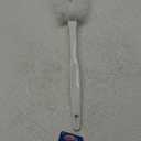 Lola Products Toilet Bowl Brush w/Curved Head, Coated Wire, Durable Poly Bristles, Reaches Under Toilet Bowl Rim, 1 Pack