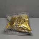 Vinsot 20 Pcs Gold Cheerleading Pom Poms Bulk Metallic Foil Pom Poms with Plastic Long Handles School Spirit Shakers for Spirit Sports Team Squad Dance Football Basketball Club Celebration