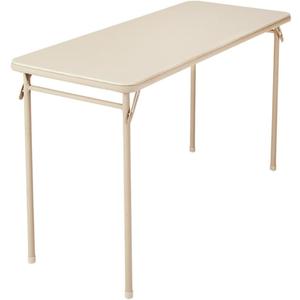 Cosco Folding Serving Table, 20" x 48", Antique Linen