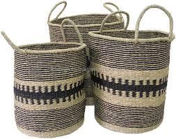 Set Of 3 Baskets For Home  42x12, 47x14, 53x15
