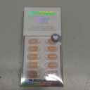 BTArtbox Press On Nails Short - Almond French Tip Press On Nails with Glue for Women, Soft Gel Glue On Nails in 16 Sizes - 32 Stick On Nails Kit, White French