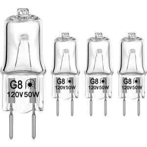 Halogen Light Bulb for GE Microwave Oven, Appliance Bulb for GE Over The Stove Range Microwave Hood, 120V 50W Night Light/Stove Light Bulb, Replaces WB08X10057 WB08X10051, 4 Pack