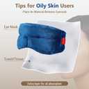 Comfytemp Heated Eye Sleep Mask for Dry Eyes, Fsa Eligible, Microwavable Moist Heating Pad for Stye, Dark Circle, Steam Warm Compress Sleeping Face Mask, Hsa Store, Get Well Gift - Not Washable