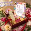 2 x 12 Things I Love About You Scratch Off Birthday Cards - Unique Birthday Gift for Kids Adults, Interactive Romantic Surprise with Hidden Messages (I Love)