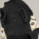 Queenmore Warm Dog Sweater, Soft Pet Knitwear, Knitted Pullover, Winter Pet Clothes for Small Medium Dogs Cats (Black), S