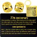 10th Anniversary Dice,10th Wedding Anniversary Dice for Couples,10 Years Anniversary Date Night Dice Gift,10 Years Anniversary for Her,10th Anniversary for Husband,10th Anniversary