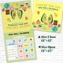 5 x 2026 Funny Calnedar - 2026 Wall Calendar with 365 Funny Puns, Cute Calendar 2026 from January to December 2026, 12'' x 12'' for Family, Friends (Yellow)